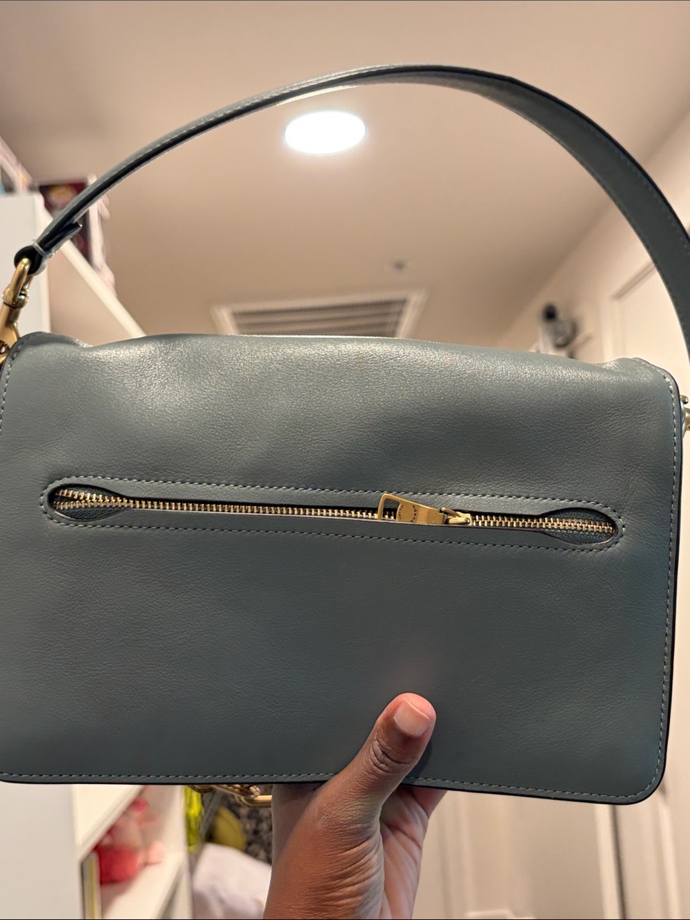 Coach Chain Tabby Shoulder Bag Color Sage - Picture 10 of 10